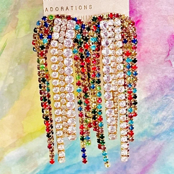 🌺🎉HP🎉🌺 NWT Anthropologie Beaded Crystal Chandeliers - Picture 8 of 16